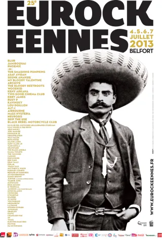 Poster for Les Eurockéennes de Belfort 2013