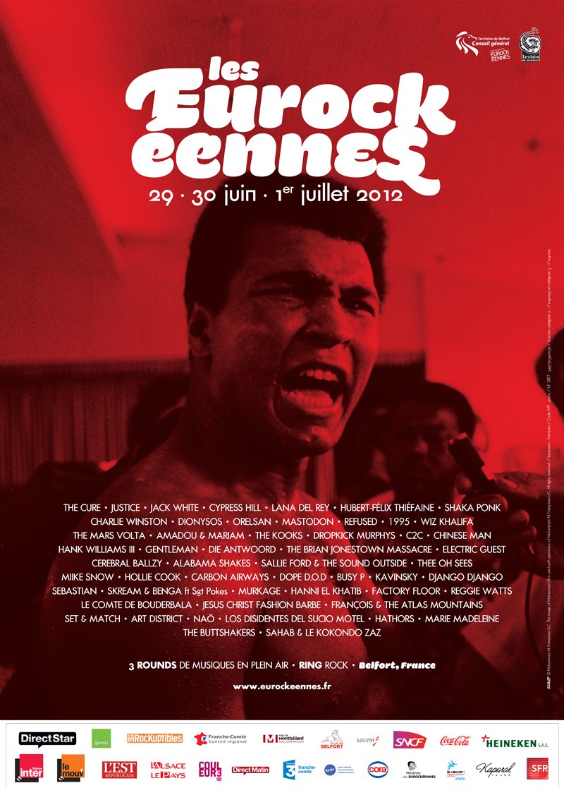 Poster for Les Eurockéennes de Belfort 2012