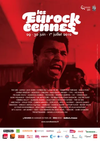 Poster for Les Eurockéennes de Belfort 2012