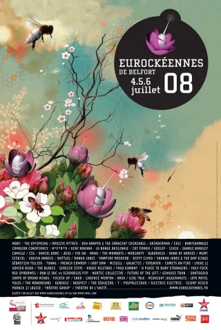 Poster for Les Eurockéennes de Belfort 2008