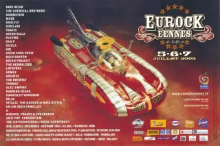 Poster for Les Eurockéennes de Belfort 2002
