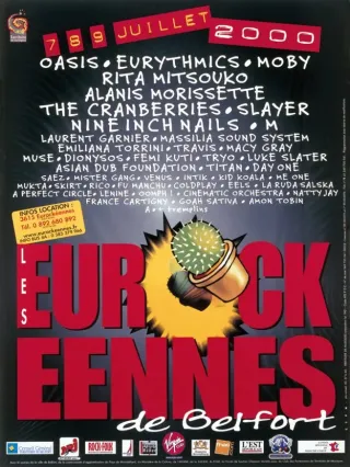 Poster for Les Eurockéennes de Belfort 2000