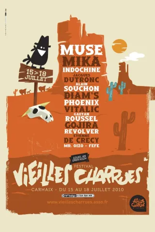 Poster for Les Vieilles Charrues 2010