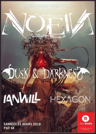 Poster for NOEIN + Dusk and Darkness + Hexagon + Ianwill