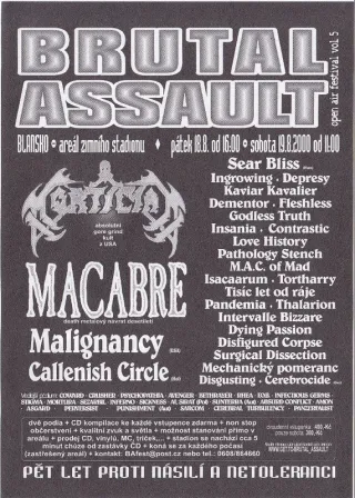 Poster for Brutal Assault 2000