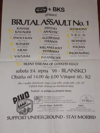Poster for Brutal Assault 1996