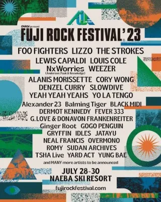 Poster for Fuji Rock Festival 2023