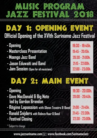 Poster for the 2018 edition