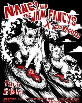 Poster for Nancy And The Jam Fancys + Les Vagues