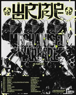 Poster for Wormrot - Mechanised Warfare Tour