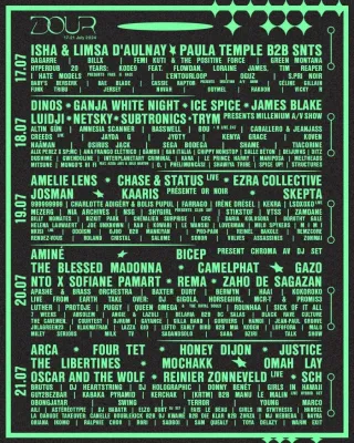 Poster for Dour Festival 2024
