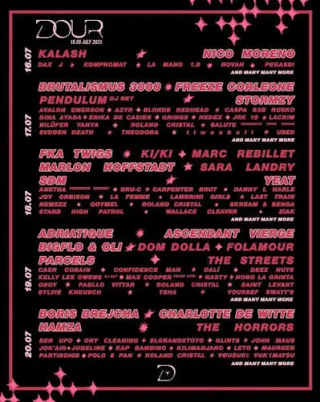 Poster for Dour Festival 2025