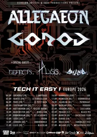 Poster for Allegaeon + Gorod Tour