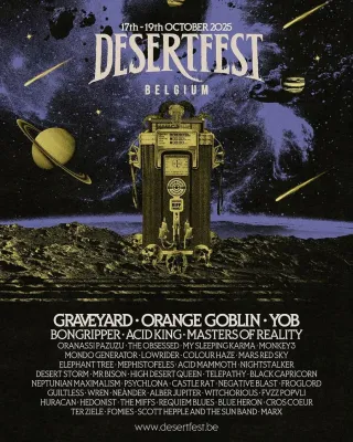 Poster for Desertfest Belgium 2025
